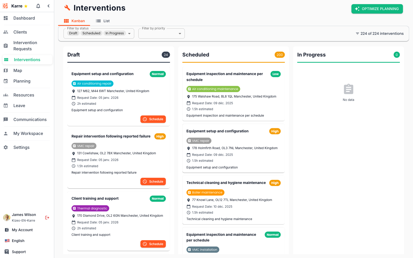 Intervention Tracking
