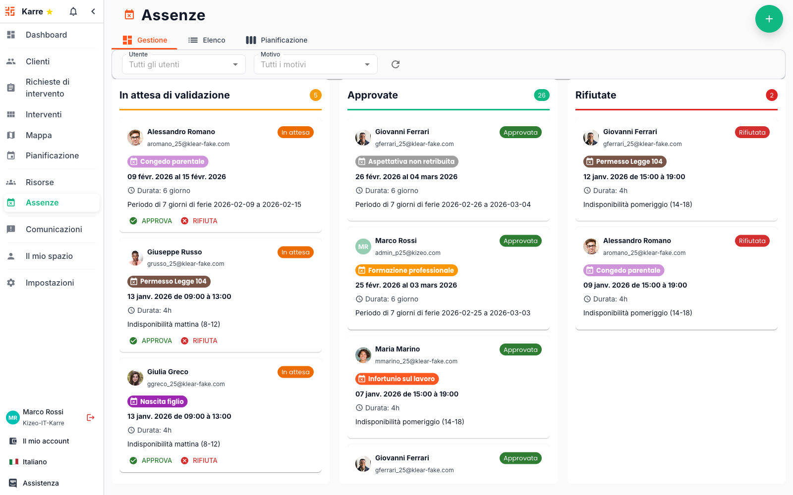 Gestione Intelligente delle Assenze