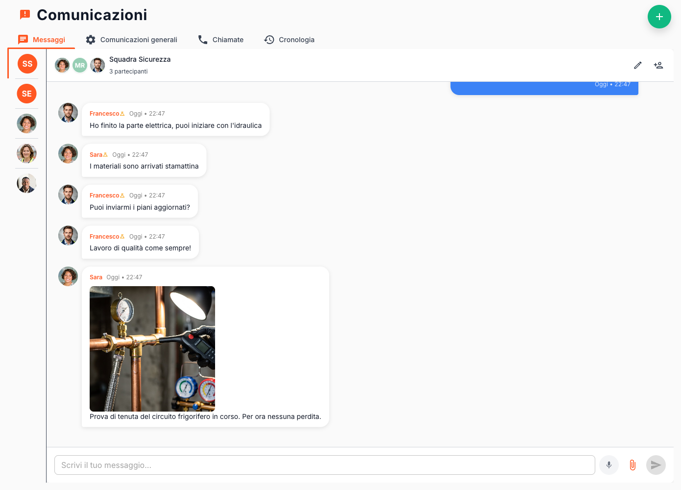 Comunicazione sul Campo Istantanea