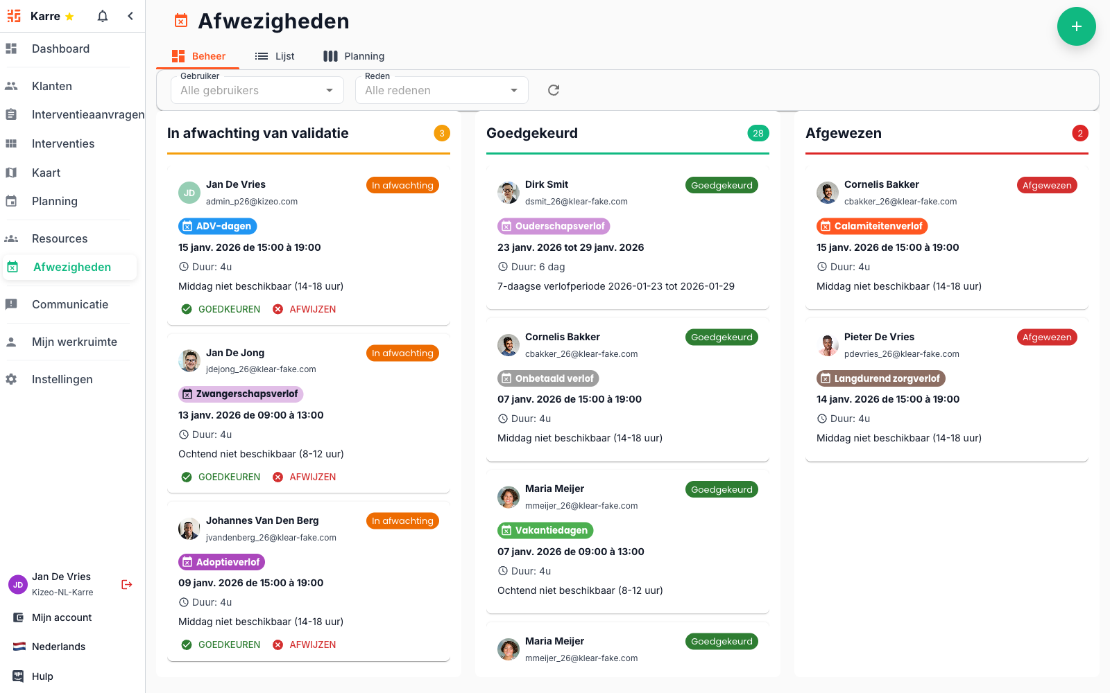 Slimme Afwezigheidsbeheer