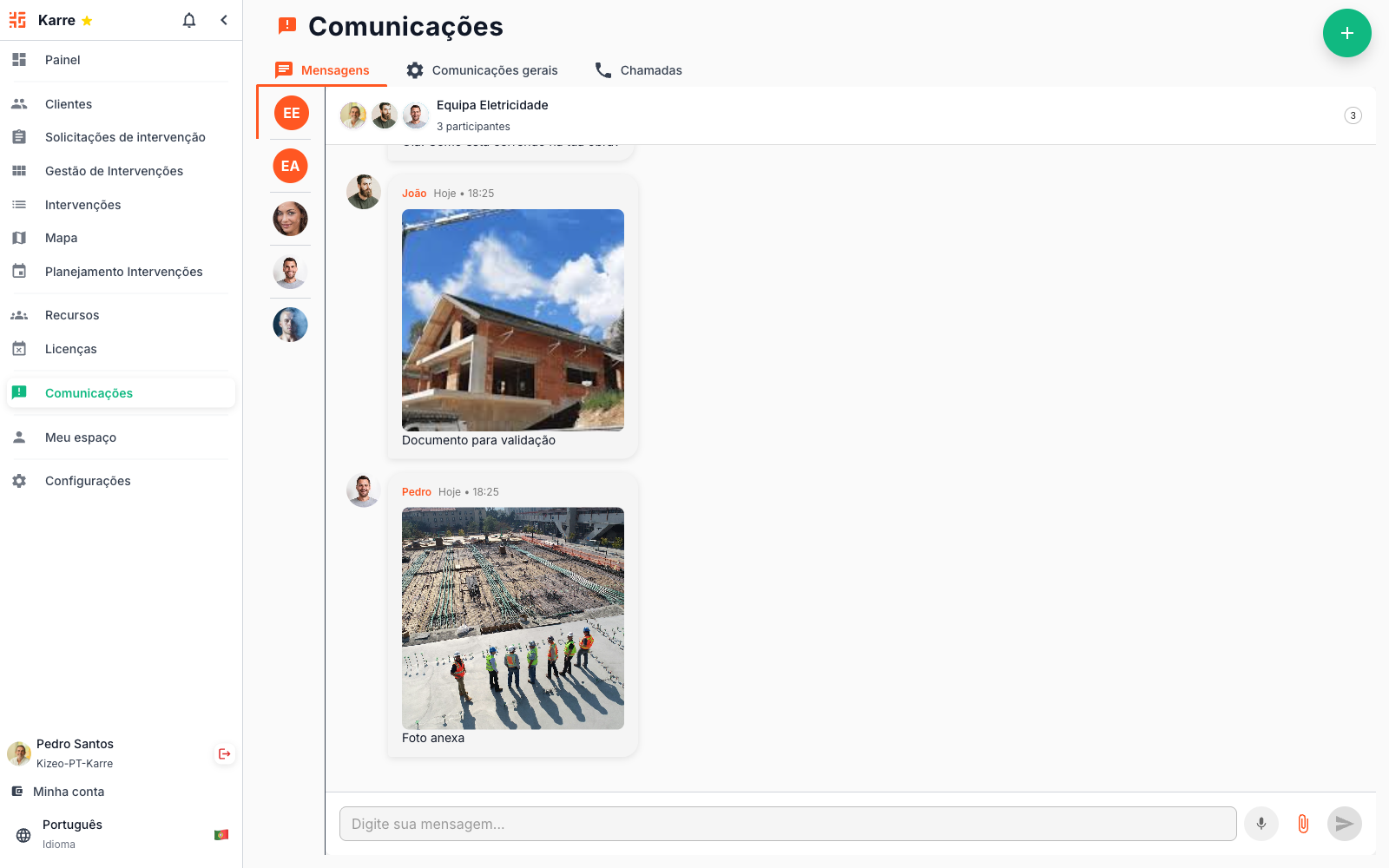 Comunicação no Terreno